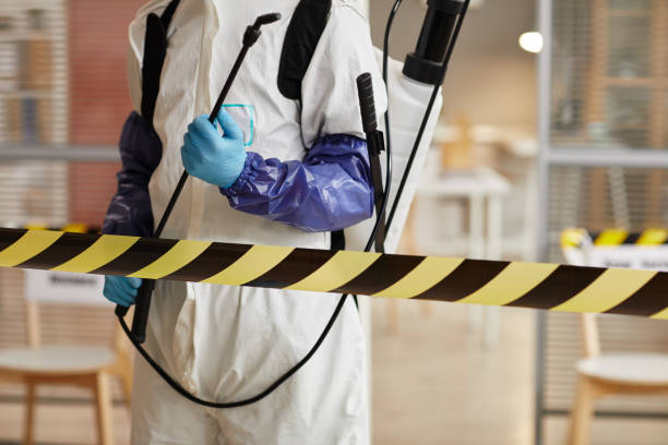 Professional Biohazard Cleanup technician working in Northfield, MN